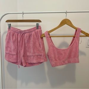 Zara terry short set
